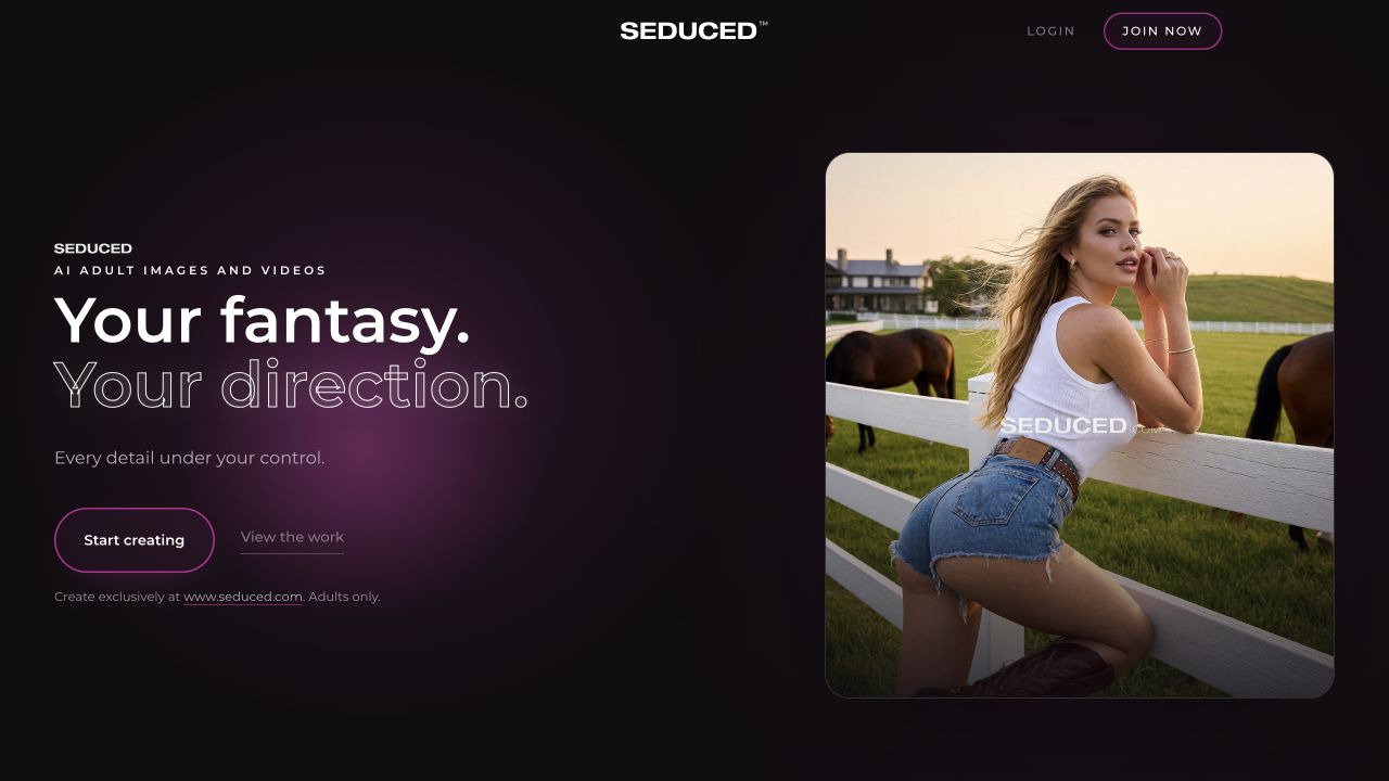 Aperçu de l’interface Seduced